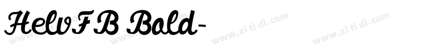 HelvFB Bold字体转换